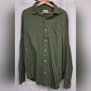 GAP Olive Casual Button-Down Shirt. Men's Large